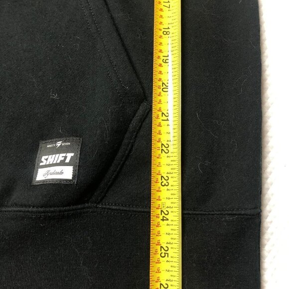 𝅺Shift Zip Up Black Fleece Hoodie with Logo Unisex Size Small - Picture 10 of 10